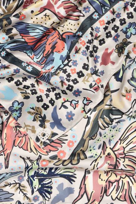 Bimba Y Lola Vogelschal Zubehör grau T04ZZ652