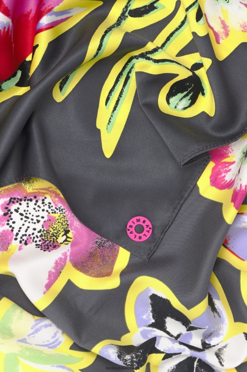 Bimba Y Lola dunkler Blumenschal grau Zubehör T04ZZ604