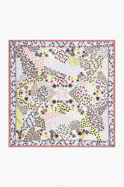 Bimba Y Lola geometrischer Blumenschal Zubehör Weiss T04ZZ631