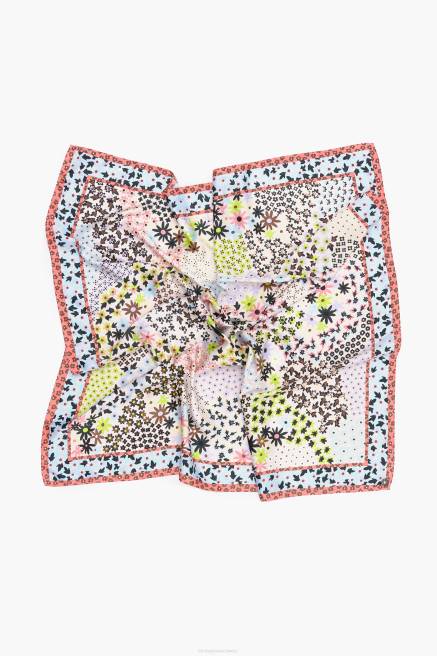 Bimba Y Lola geometrischer Blumenschal Zubehör Weiss T04ZZ631