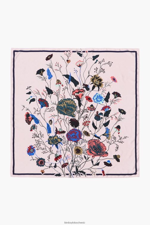 Bimba Y Lola leichter Blumenschal grau Zubehör T04ZZ607