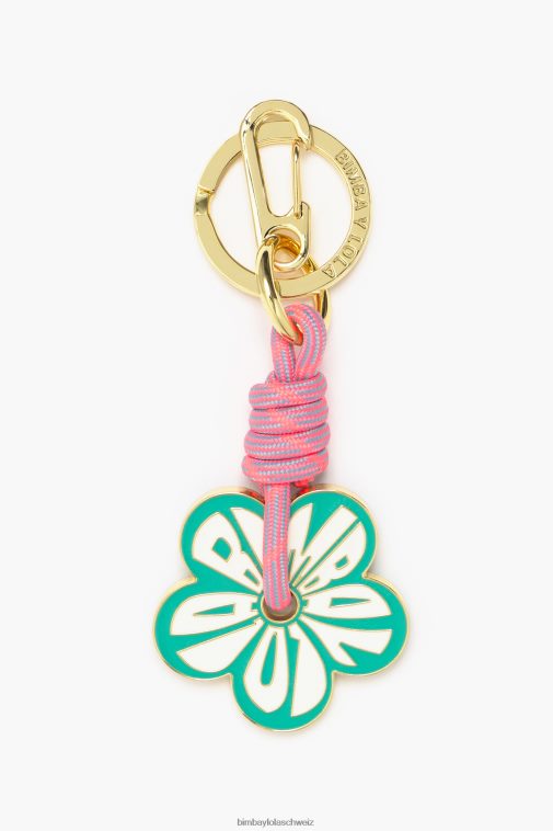 Bimba Y Lola Blumen-Schlüsselanhänger Blau Zubehör T04ZZ949