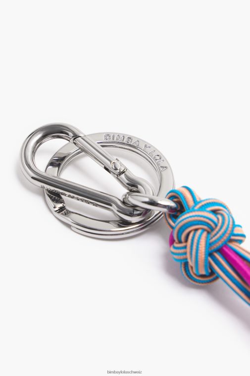 Bimba Y Lola Würfel-Schlüsselanhänger blau und rosa Zubehör T04ZZ944